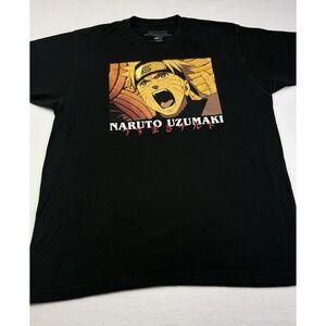 Naruto Uzumaki Shippuden Collection T-Shirt‎ Black Men's Large VIZ Media Anime